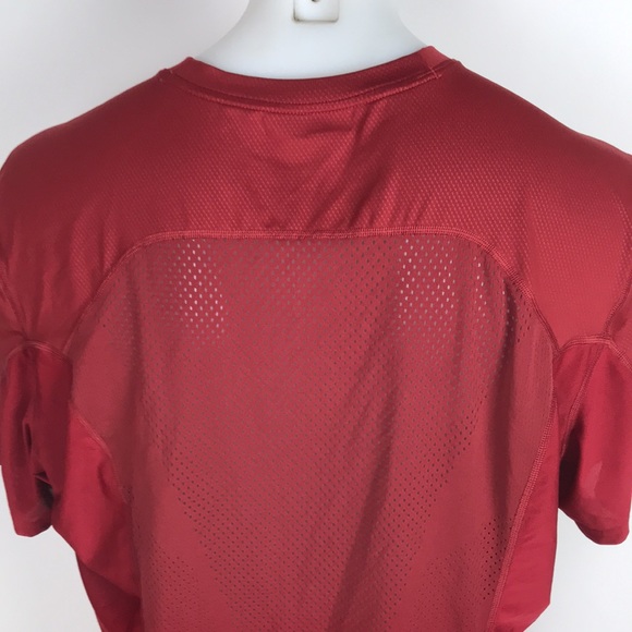 Nike Pro Dri-Fit Fitted T-Shirt mens size XL burgundy - Picture 4 of 8